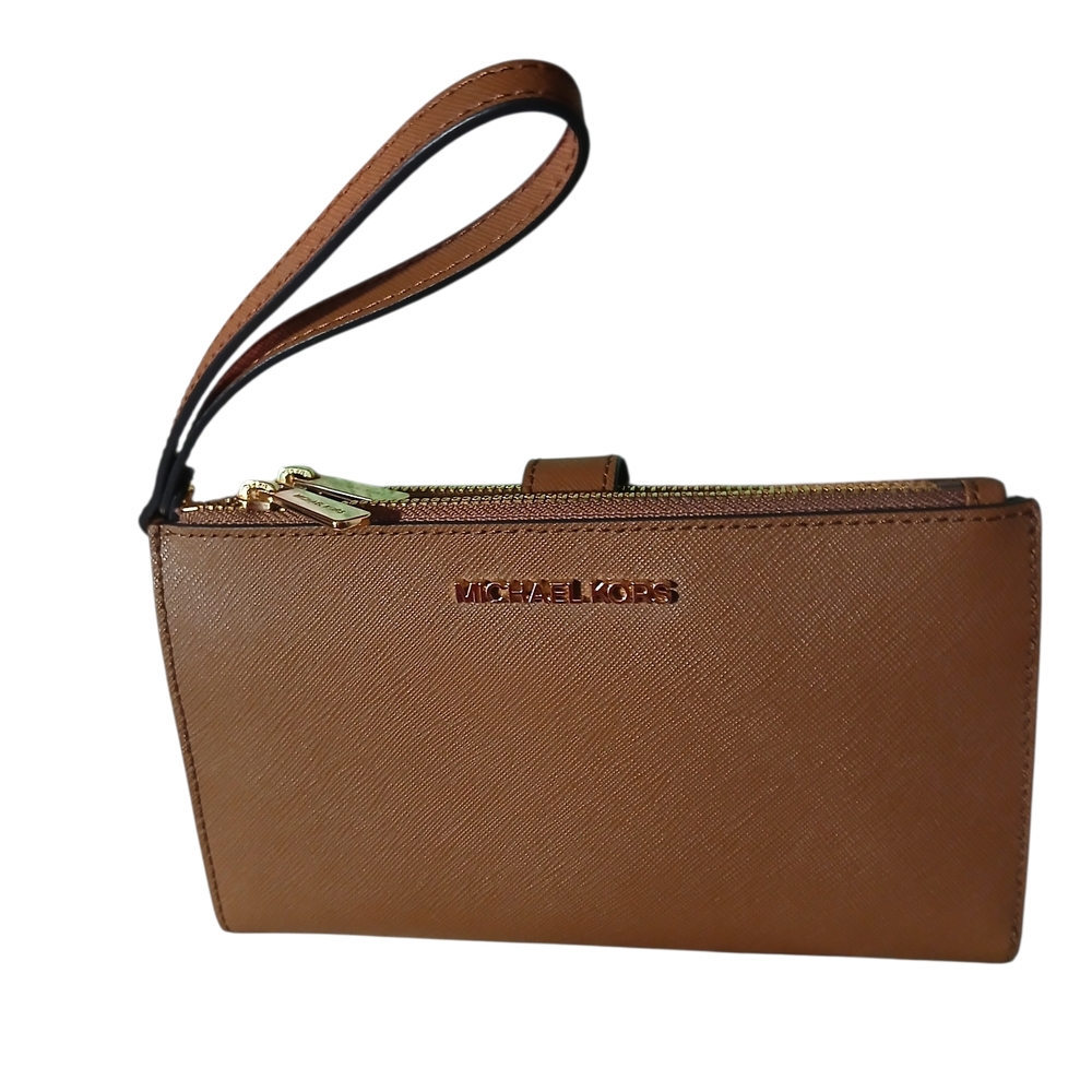 Michael Kors Brown Double Zip Adele Smartphone Wa… - image 1
